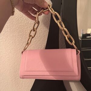 Pink Chain Strap Women's Bag
